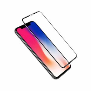 Τζαμάκι Προστασίας  Ολόκληρης Οθόνης 9D Apple iPhone X/XS / 11 Pro Μαύρο (Full Tempered Glass) EU