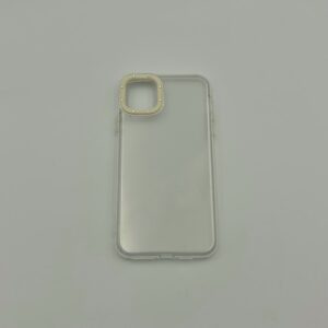 Θήκη Σιλικόνης με στρας για iPhone 11 Pro Max - διαφανής