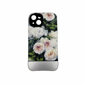 Θήκη με σχέδιο για iPhone 15 ανάγλυφο λουλούδια