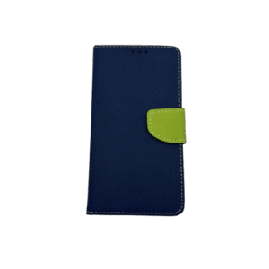 Θήκη Πορτοφόλι Book για iPhone 13 Pro Max - σκούρο μπλε/ λαχανί