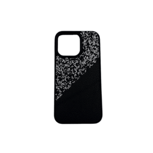 Θήκη Half Glitter για iPhone 14 Pro Max - μάυρο