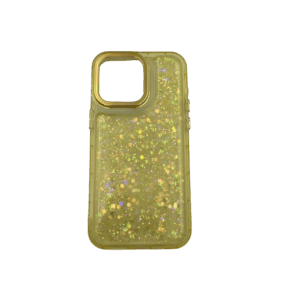 Θήκη με Glitter για iPhone 15 Pro Max - κίτρινο