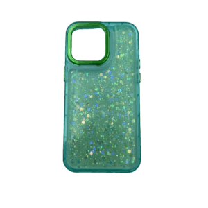 Θήκη με Glitter για iPhone 15 Pro Max - πράσινο