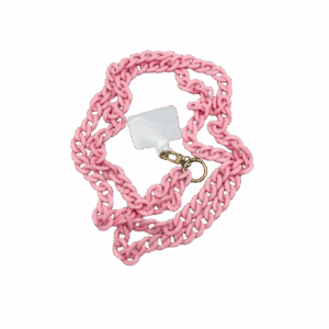 Ροζ ακρυλική Αλυσίδα λαιμού crossbody για κινητό τηλέφωνο 120cm