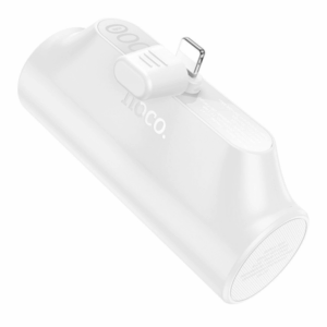 Hoco J147 powerbank 3000mAh with built-in connector Lightning white