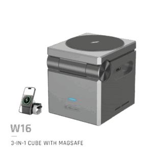 Βάση Ασύρματης Φόρτισης Jellico W16 3in1 Magsafe Cube Portable Charging Station (μαύρο)