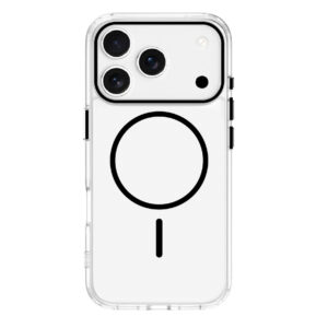 Θήκη για iPhone 17 Pro Max Mag Safe Μαύρο Back Cover Σιλικόνης (Διάφανο)