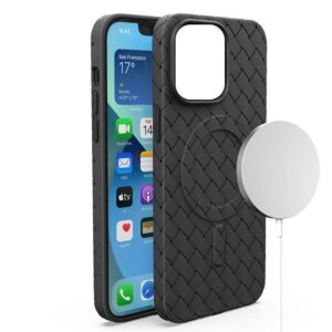 Θήκη για iPhone 14 Pro Mag Safe Woven Case (μαύρο)