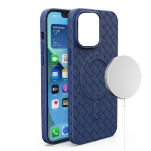 Θήκη για iPhone 13 Pro Mag Safe Woven Case (μπλε)